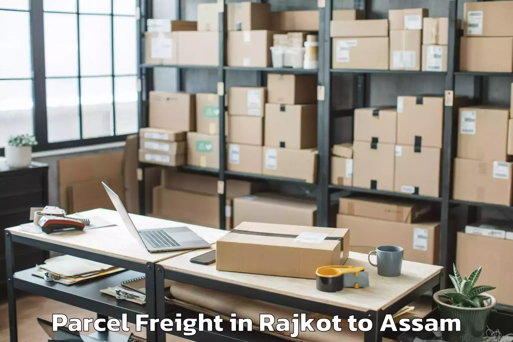 Affordable Rajkot to Bongshar Parcel Freight